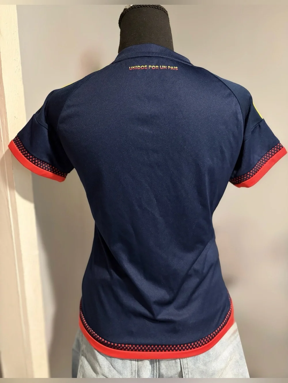 Adidas Colombia Jersey Women’s Blue National Team Soccer V Neck Size S - Picture 4 of 6